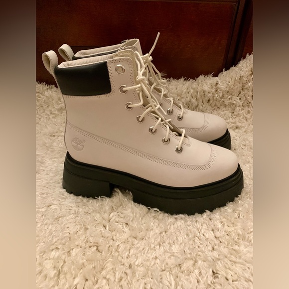 Timberland Sky Waterproof Lace-Up
Platform Boot (9M; Bright White) - Picture 12 of 16